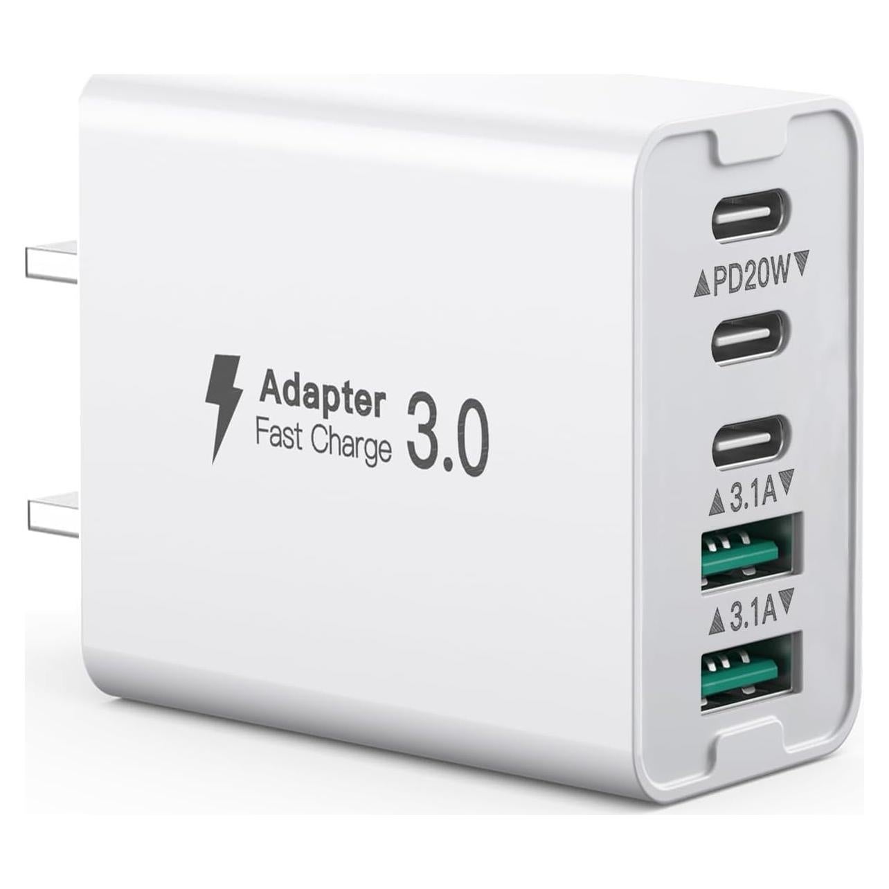 Cargador de pared USB C 50W Nongxiang 5 Puertos Carga Rápida