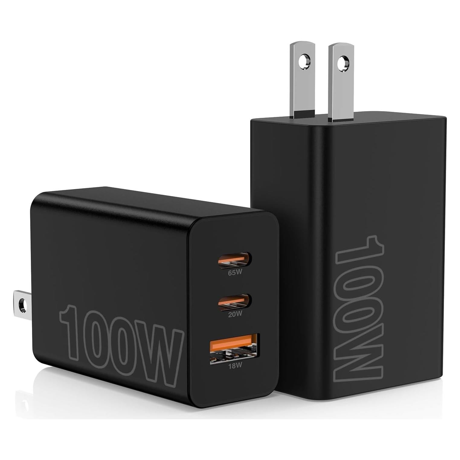 Cargador de Pared USB C 100W 2 Pack SHENZHEN - Rápido y Seguro