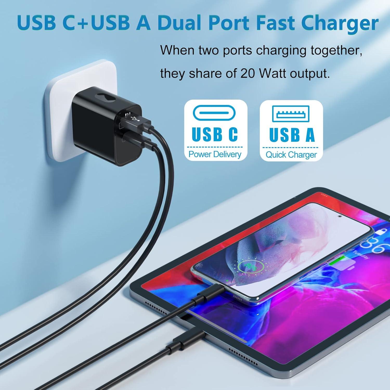 Cargador Rápido USB C 20W + Adaptadores Bangfun - 5 Piezas