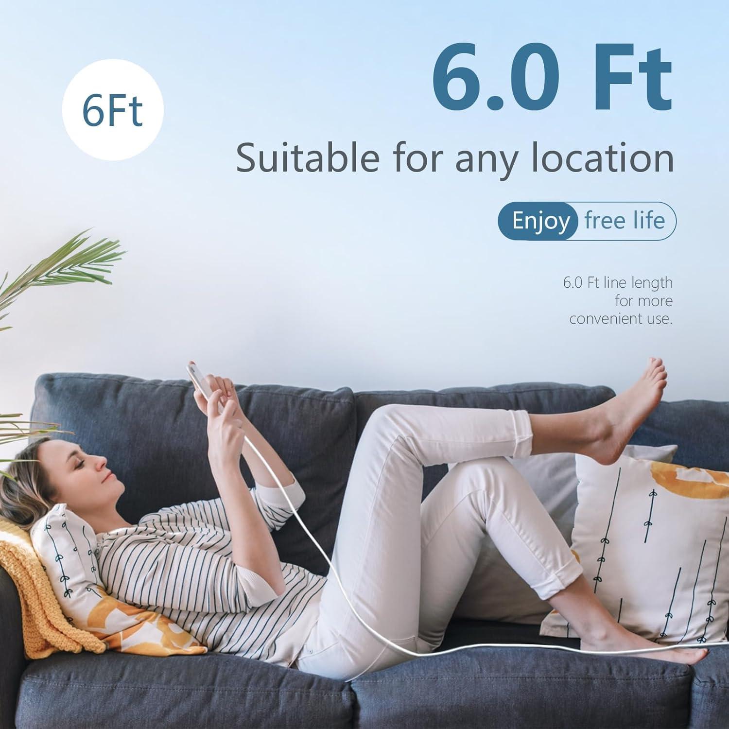 Cargador Rápido USB C 20W para iPhone 14/13/12 - 2 Pack