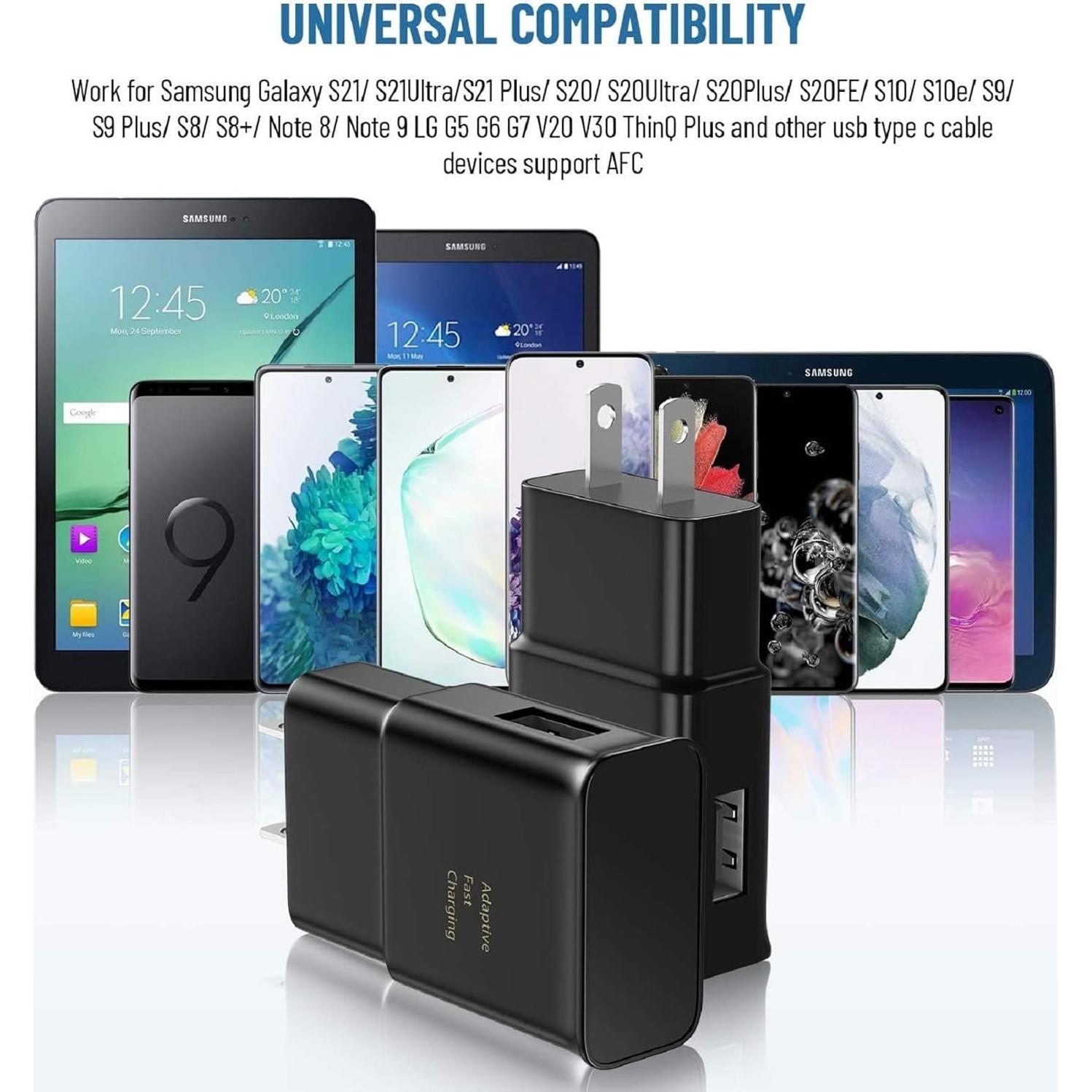 Cargador de pared USB tipo C rápido Samsung 15W Quick Charge