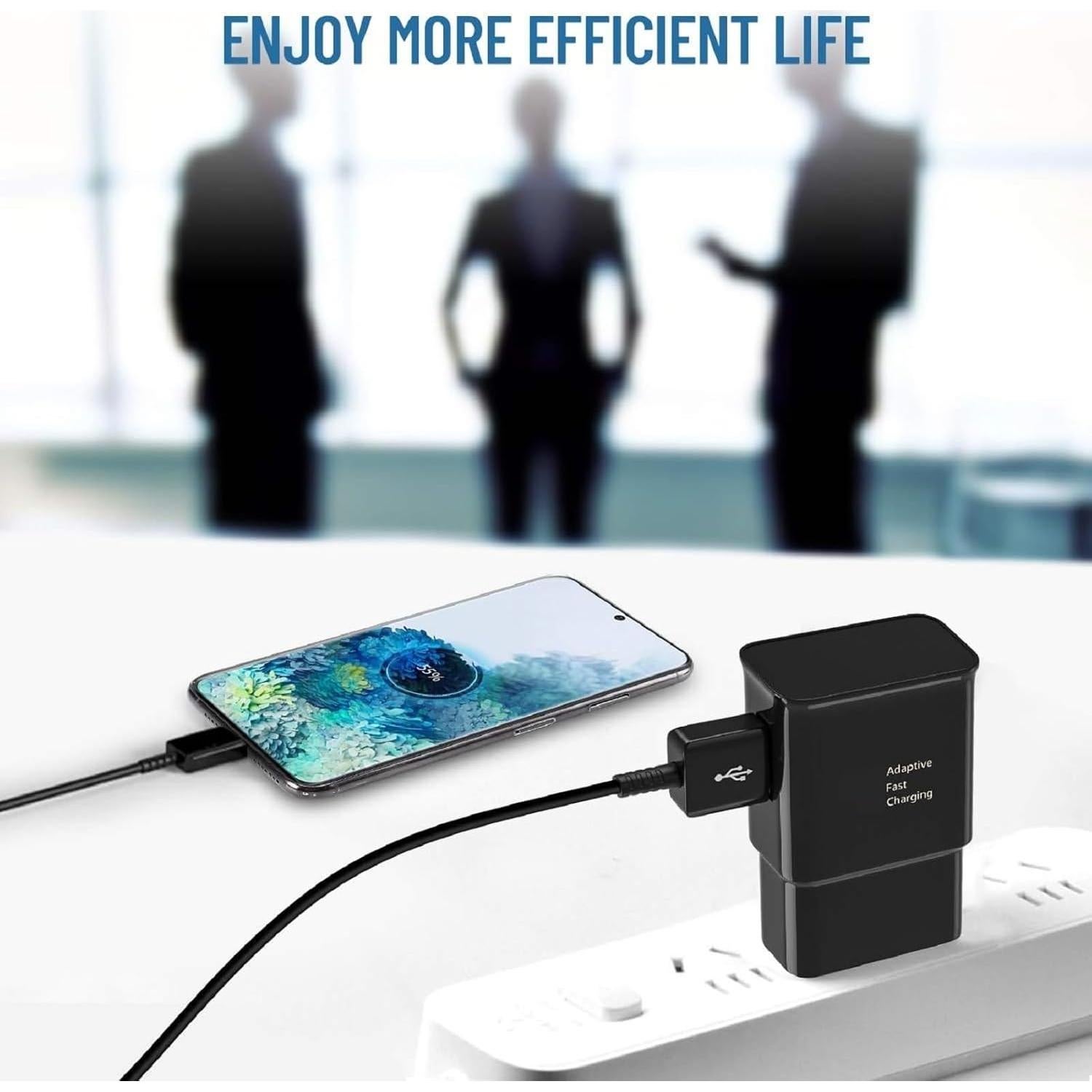 Cargador de pared USB tipo C rápido Samsung 15W Quick Charge