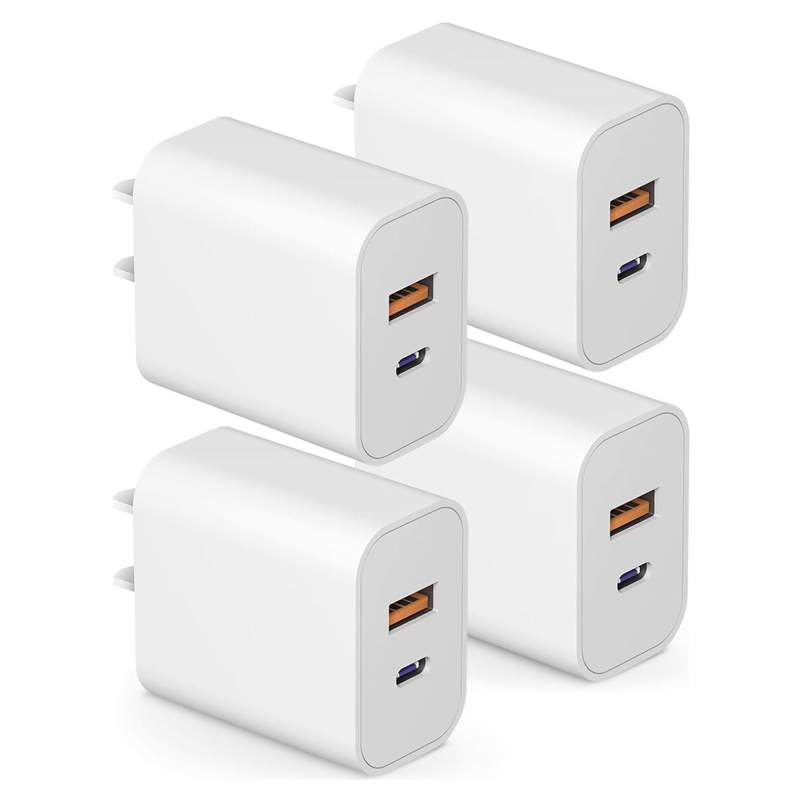 Cargador USB C 20W 4 Pack Shenzhen para iPhone y Android