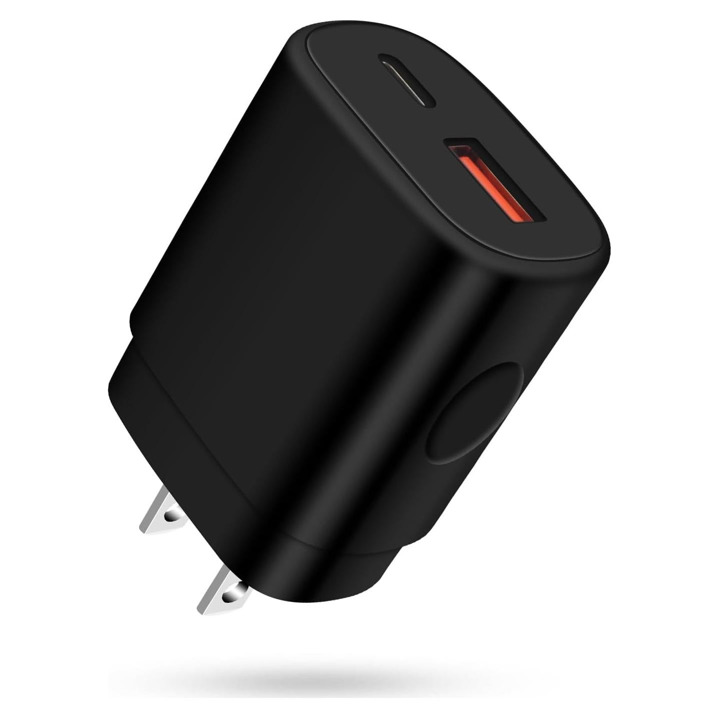 Cargador Rápido 25W USB C y A Dual para Samsung y iPhone