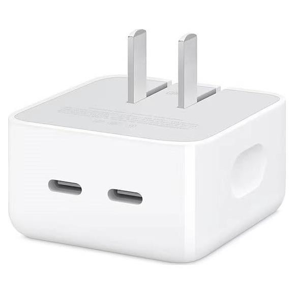 Cargador Rápido 35W USB-C Doble Puerto Longyue Blanco