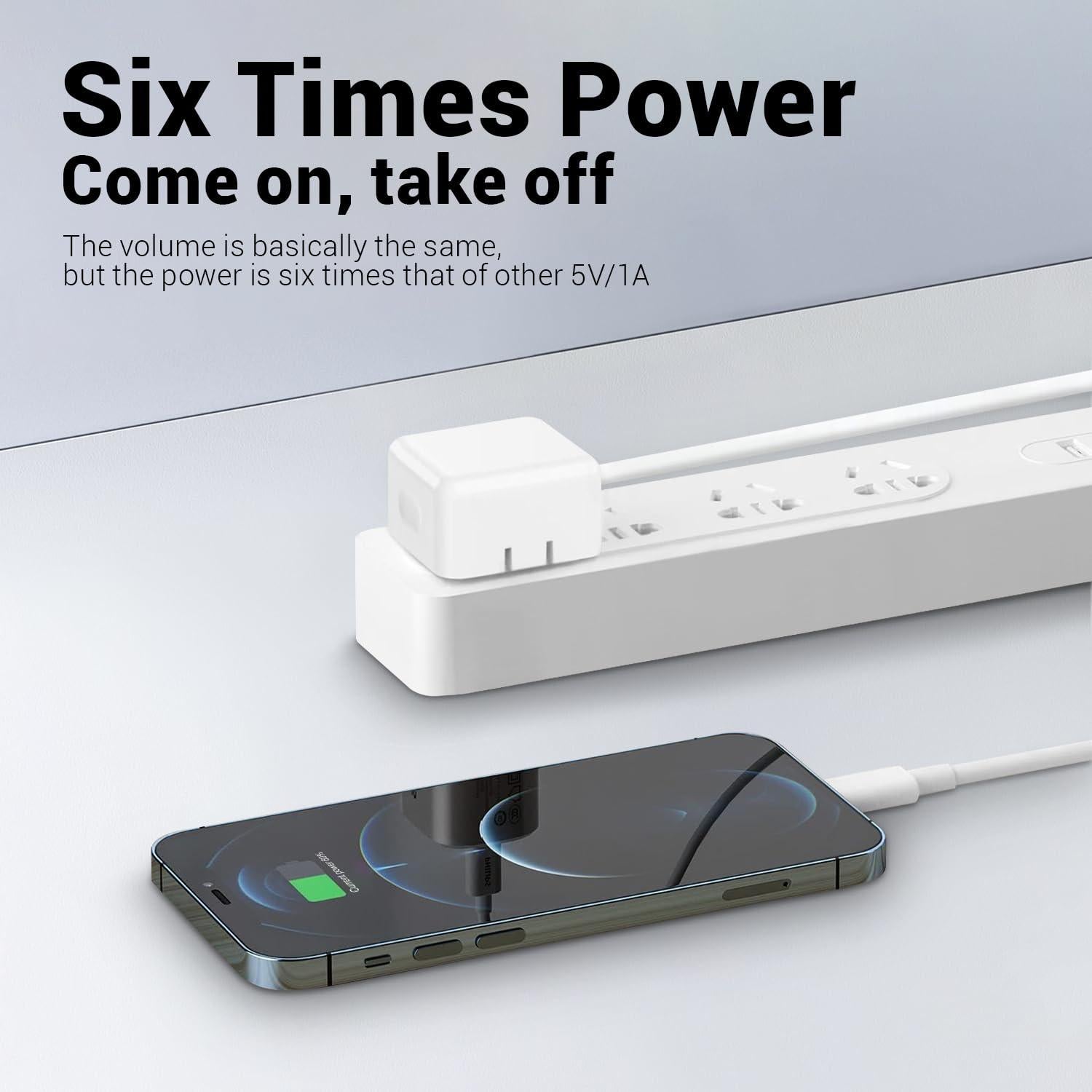 Cargador Rápido 35W USB-C Doble Puerto Longyue Blanco