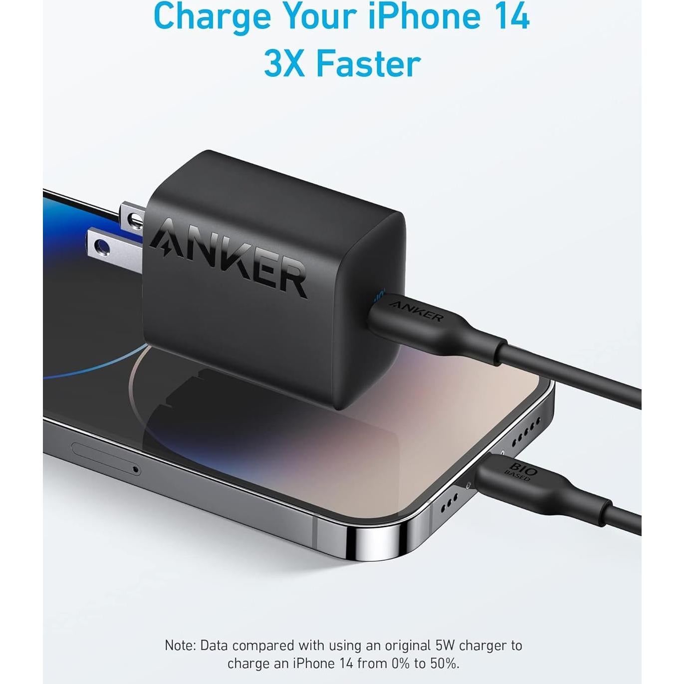 Cargador USB-C Anker 312 30W Plegable - Paquete de 2