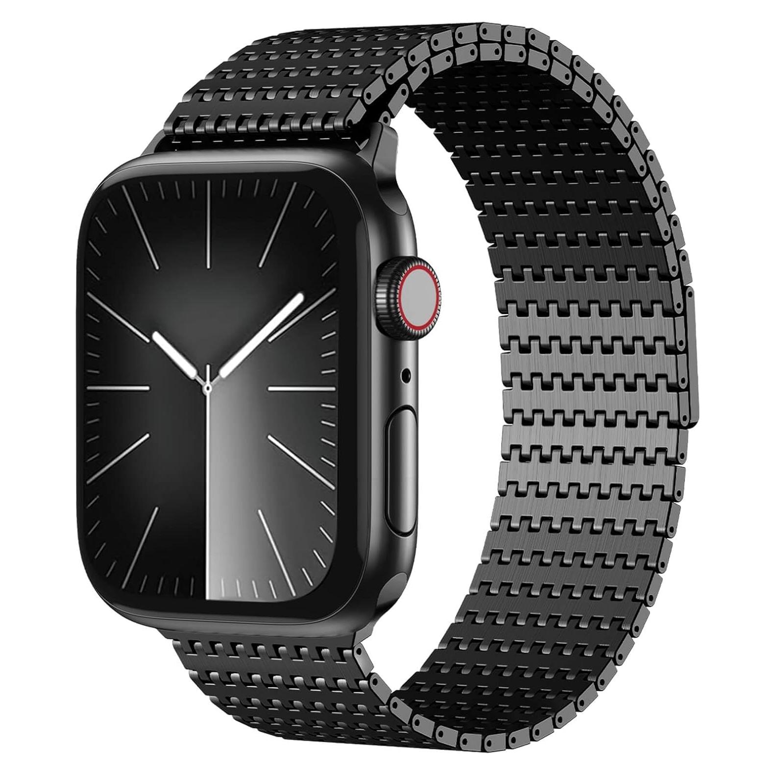 Banda magnética de acero inoxidable BEAEN para Apple Watch 49mm 46mm 45mm 44mm 42mm 40mm 41mm 38mm