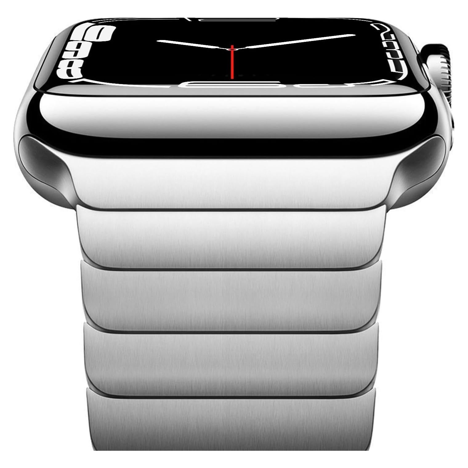 Pulsera de eslabones de acero inoxidable NewWays para Apple Watch 38-42mm