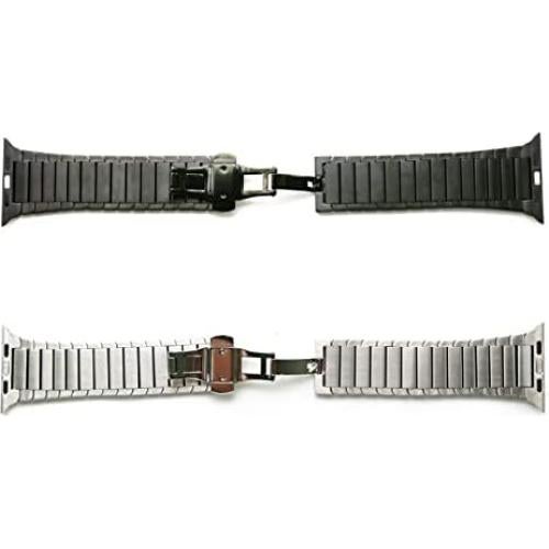 Pulsera de eslabones de acero inoxidable NewWays para Apple Watch 38-42mm