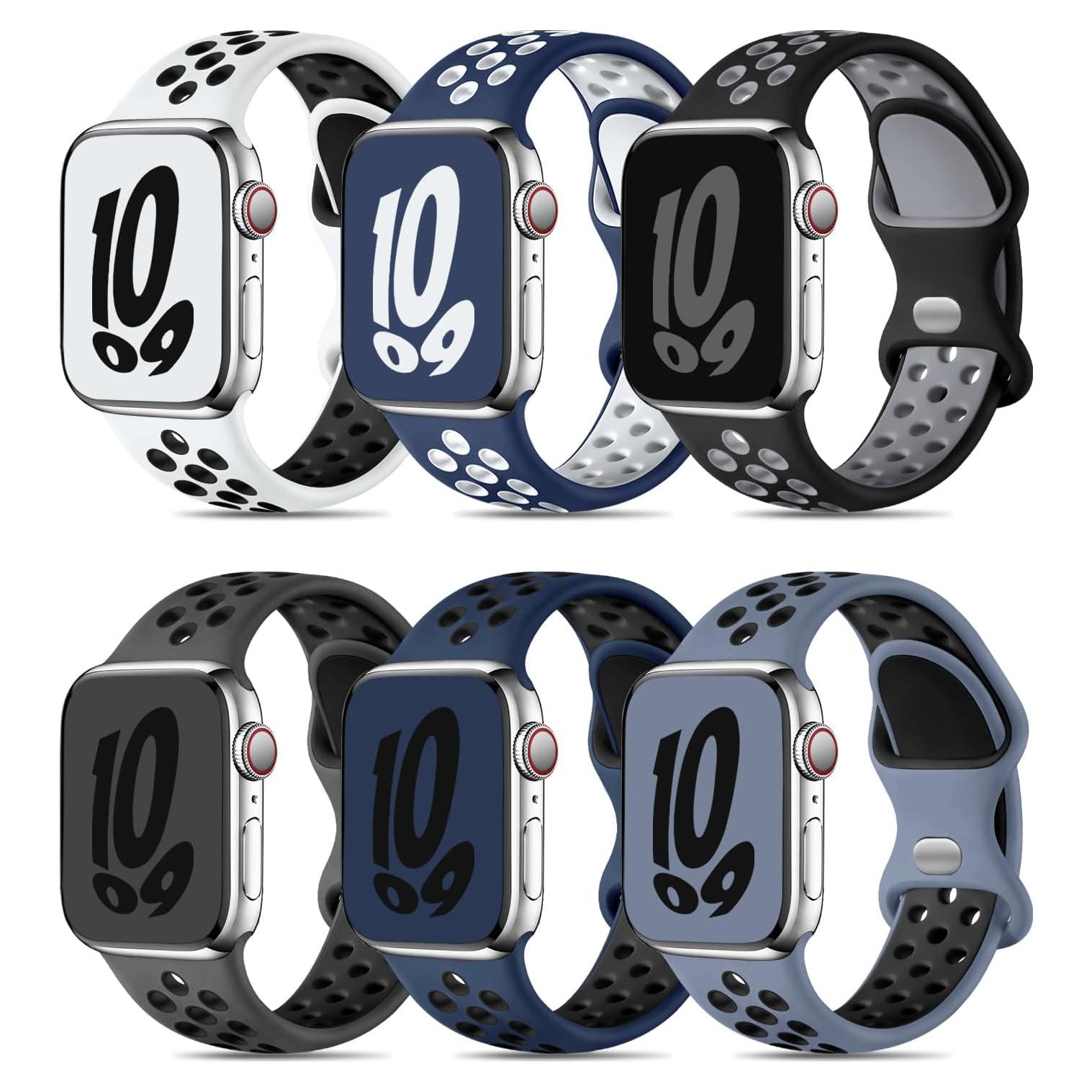 Bandas Deportivas de Silicona Keponew para Apple Watch 38-49mm