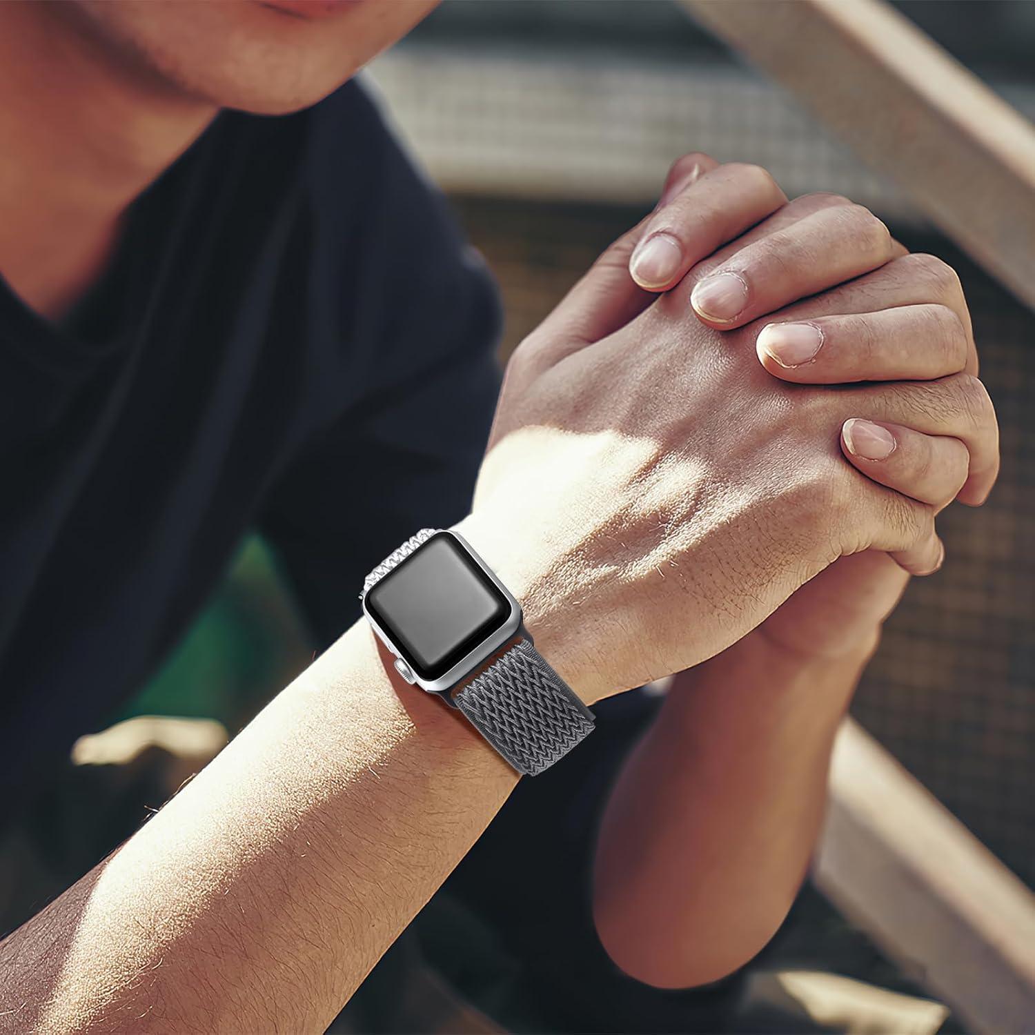 Correa Deportiva Nylon Elástico Lerobo para Apple Watch 38-49mm