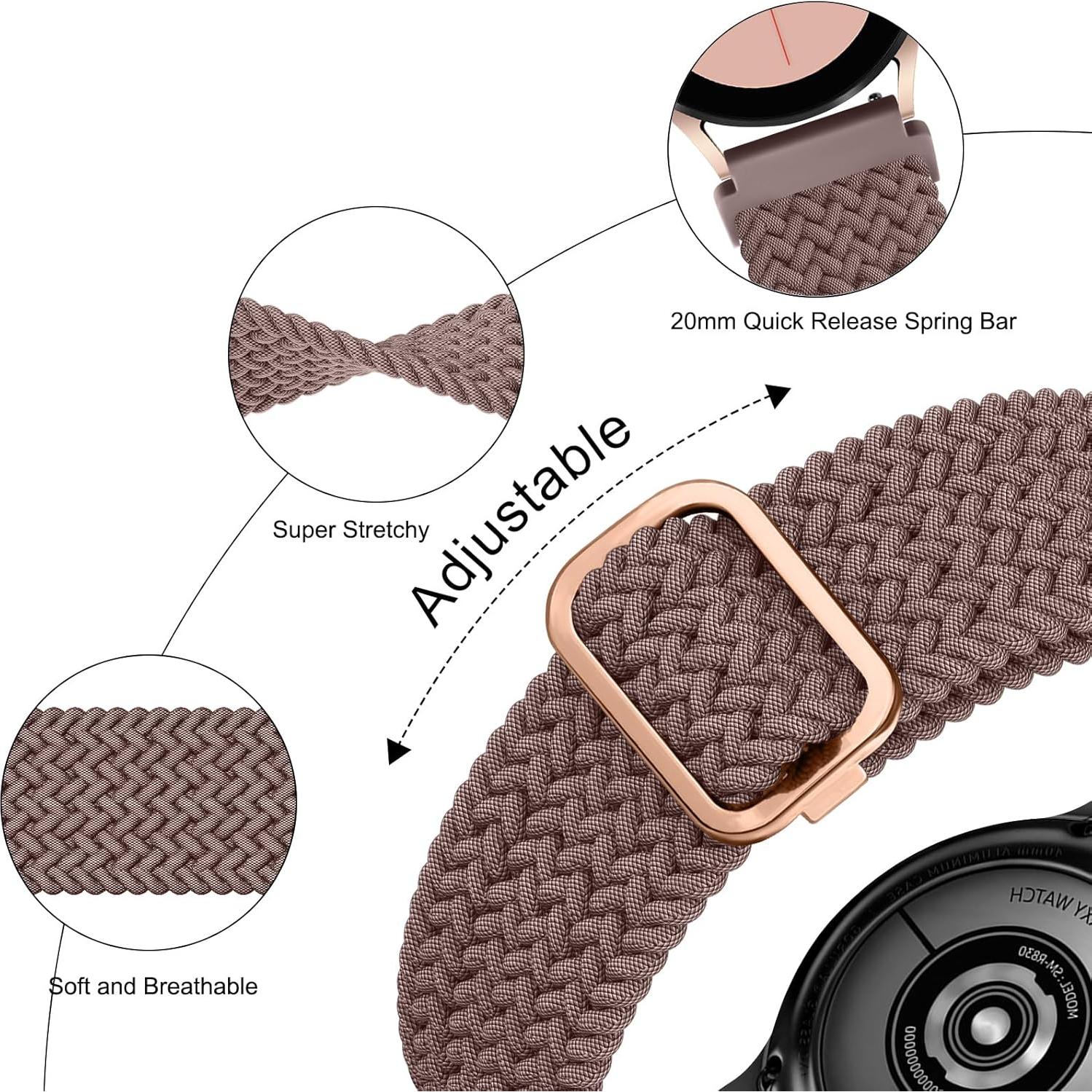 Paquete de 3 correas elásticas 22mm Meliya para relojes IDW