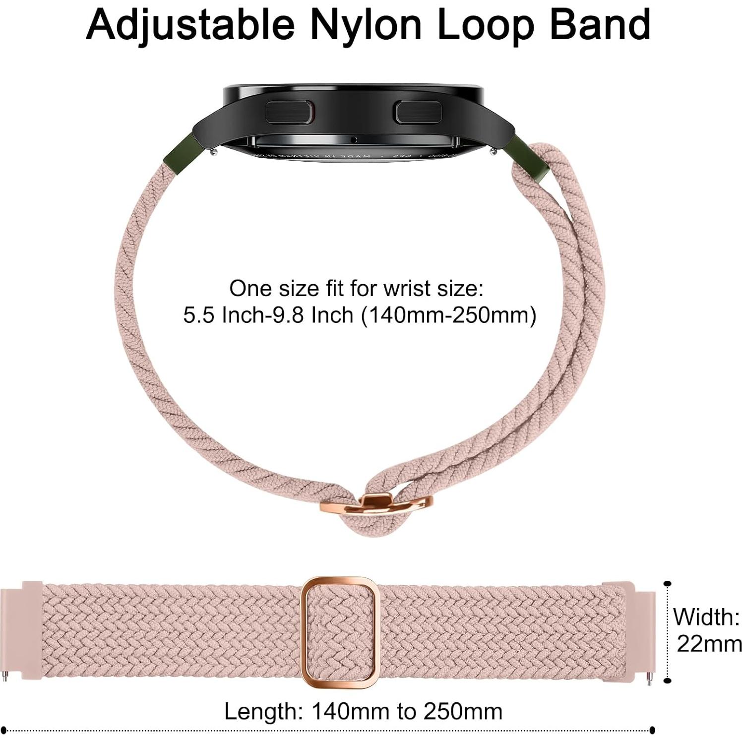 Paquete de 3 correas elásticas 22mm Meliya para relojes IDW