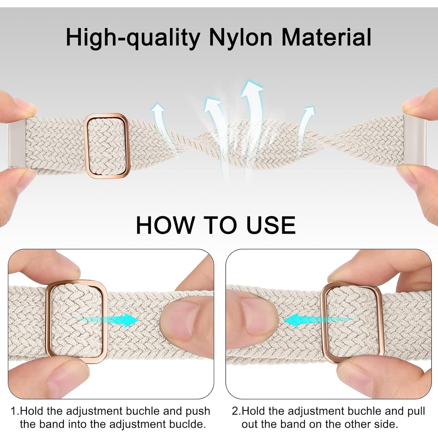 Paquete de 3 correas elásticas 22mm Meliya para relojes IDW