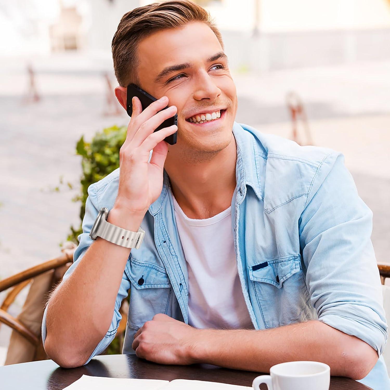 Paquete de 4 bandas de silicona Witzon para Apple Watch 49mm