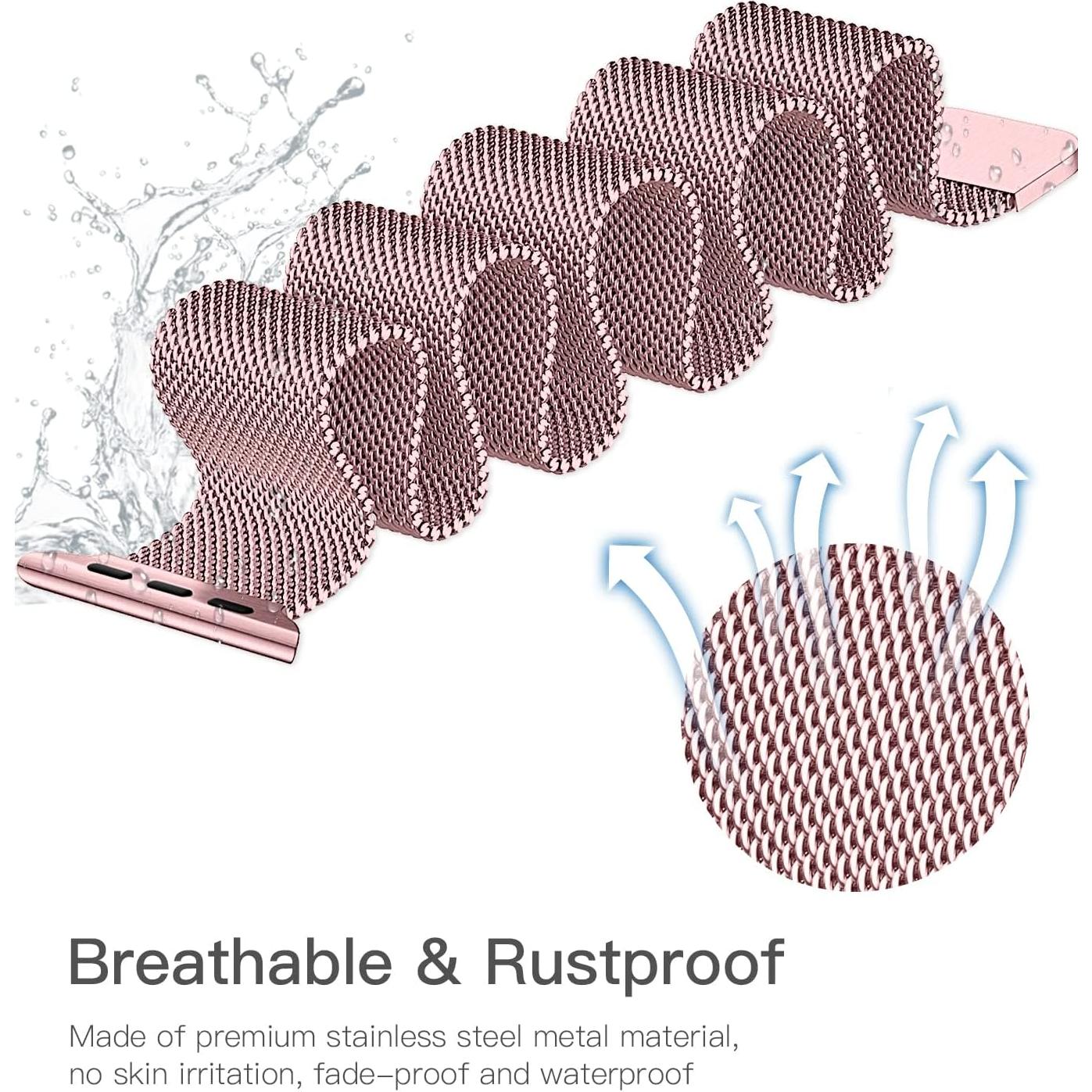 Correa de Acero Inoxidable Rabini para Reloj Apple 38-49mm