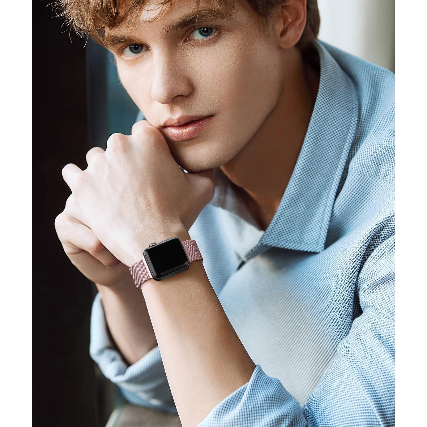 Correa de Acero Inoxidable Rabini para Reloj Apple 38-49mm