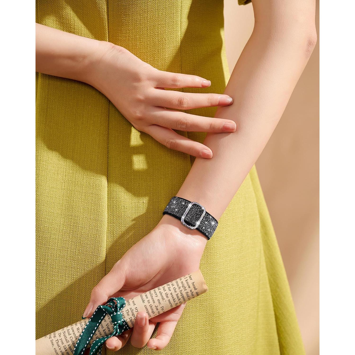 Correas de Nylon Elástico Brillantes 22mm para Reloj Inteligente