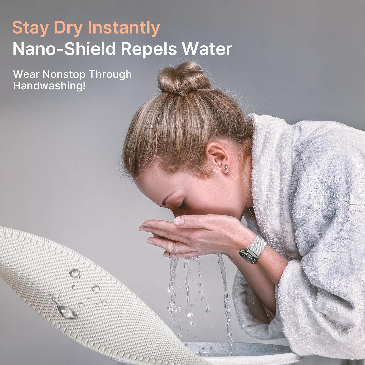 Correas de reloj Fullmosa 22mm elásticas y resistentes al agua - 4 Pack