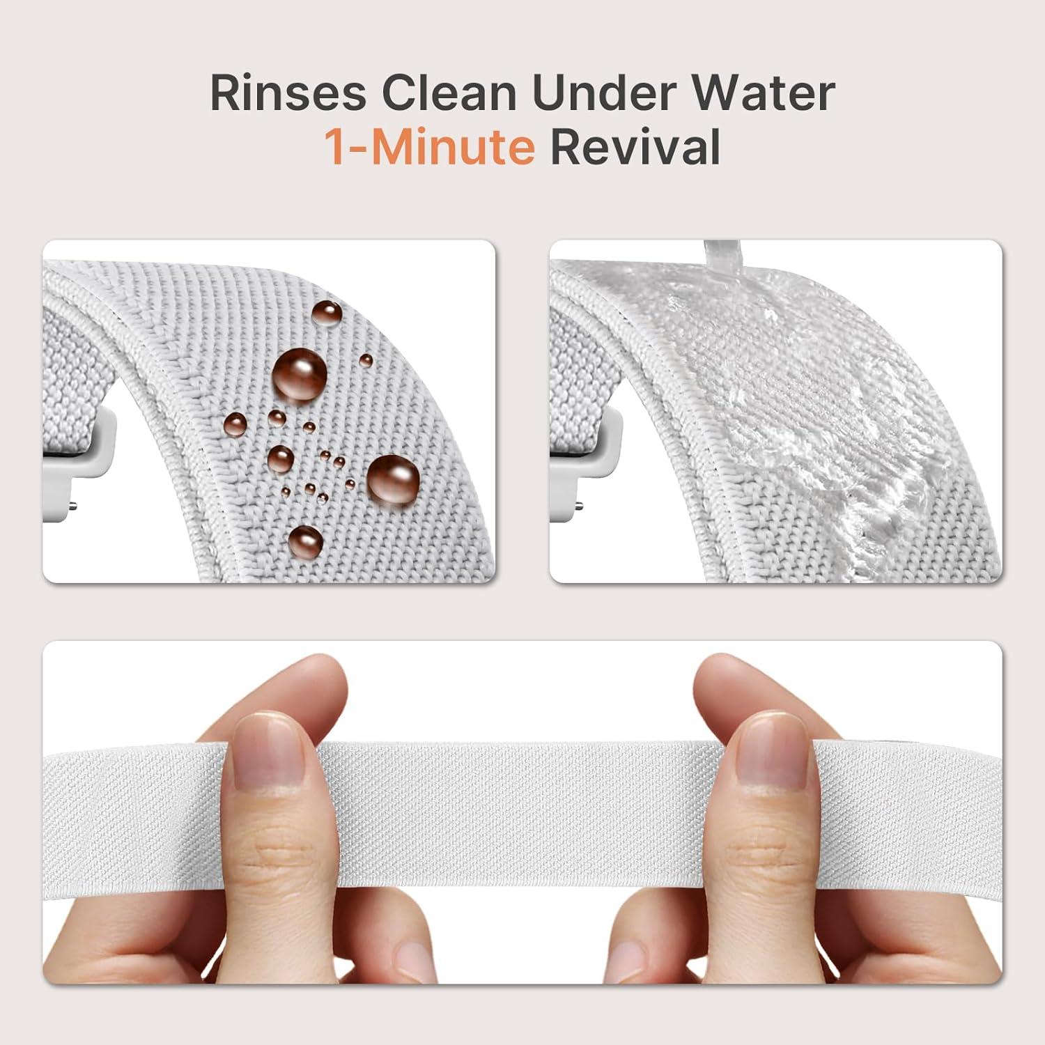 Correas de reloj Fullmosa 22mm elásticas y resistentes al agua - 4 Pack