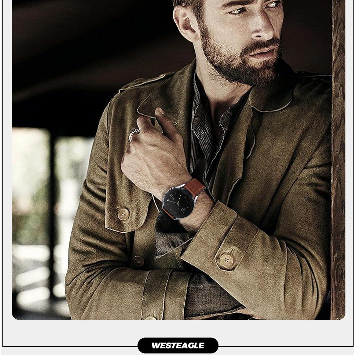 Correa de Cuero Magnética WestEagle 20mm para Samsung Galaxy Watch