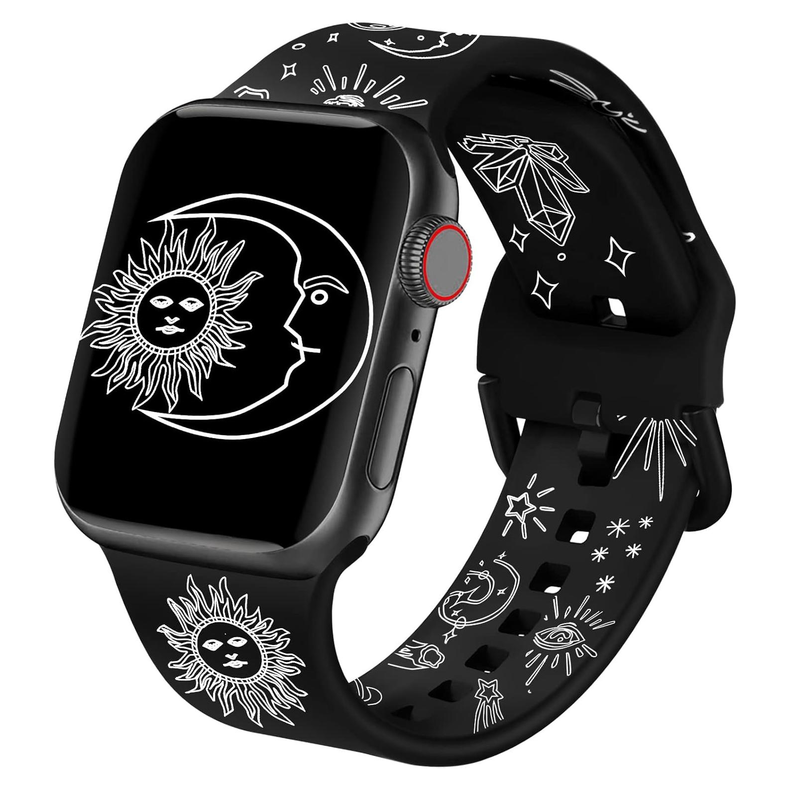 Banda Doble Cara AceStar para Apple Watch 38mm-42mm Negro
