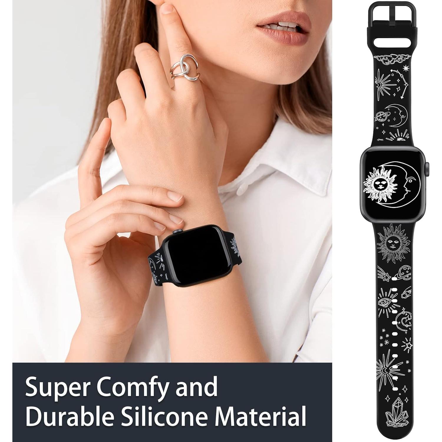 Banda Doble Cara AceStar para Apple Watch 38mm-42mm Negro