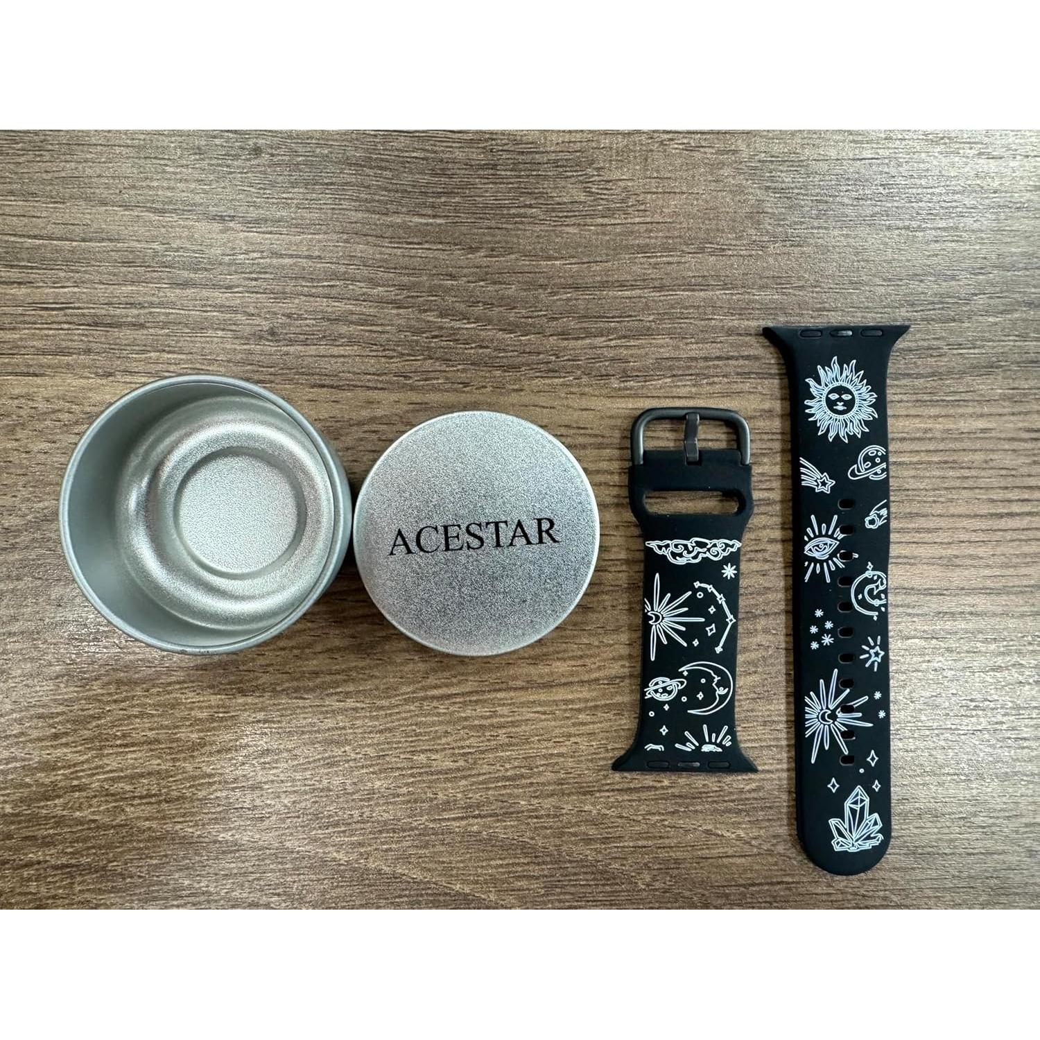 Banda Doble Cara AceStar para Apple Watch 38mm-42mm Negro