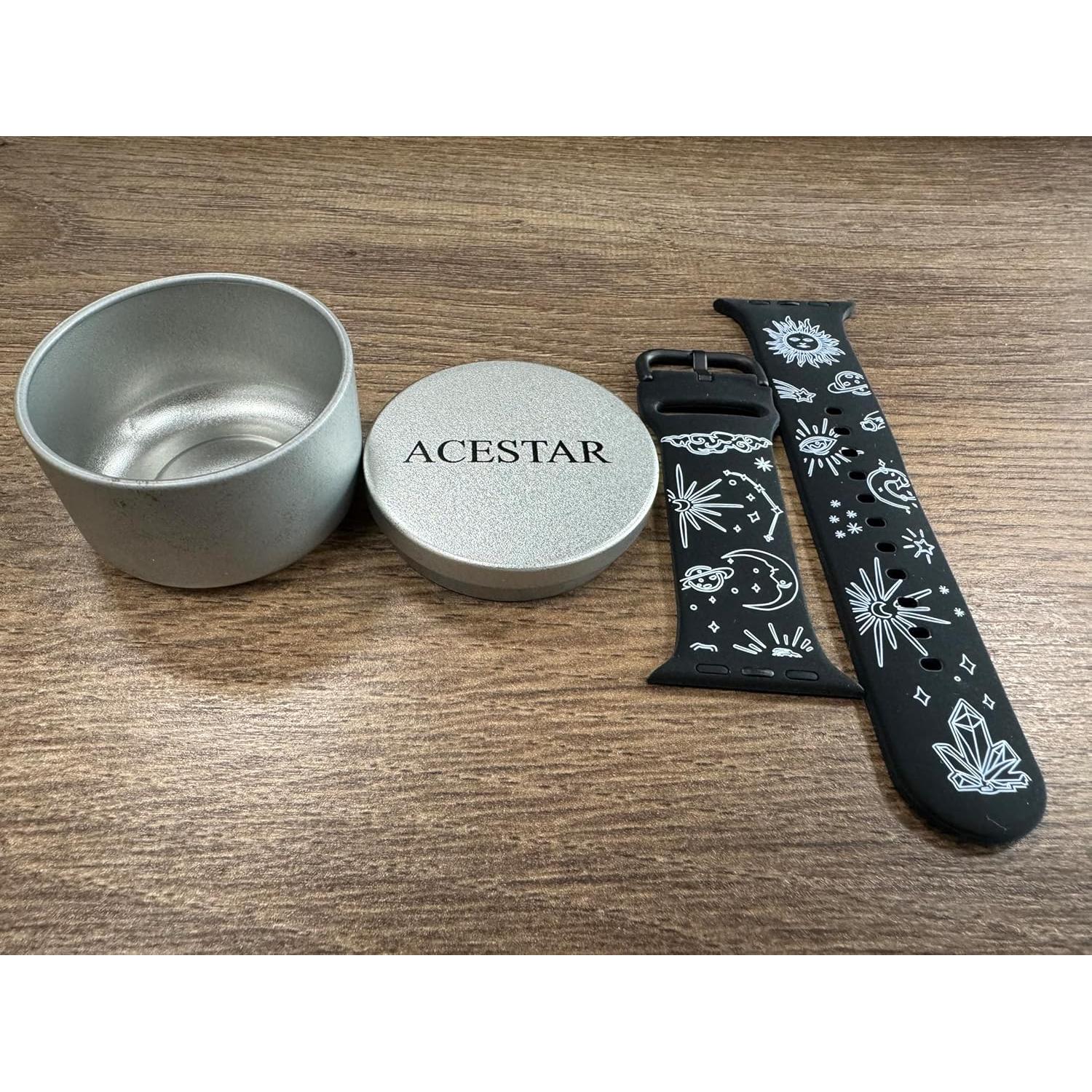 Banda Doble Cara AceStar para Apple Watch 38mm-42mm Negro