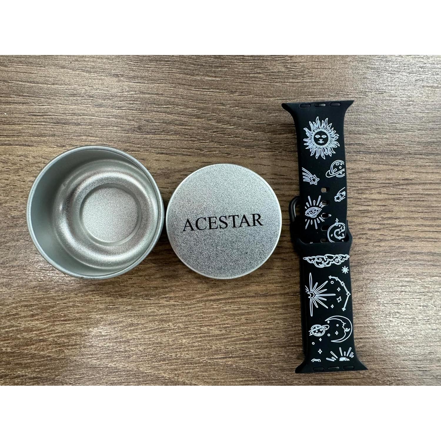 Banda Doble Cara AceStar para Apple Watch 38mm-42mm Negro