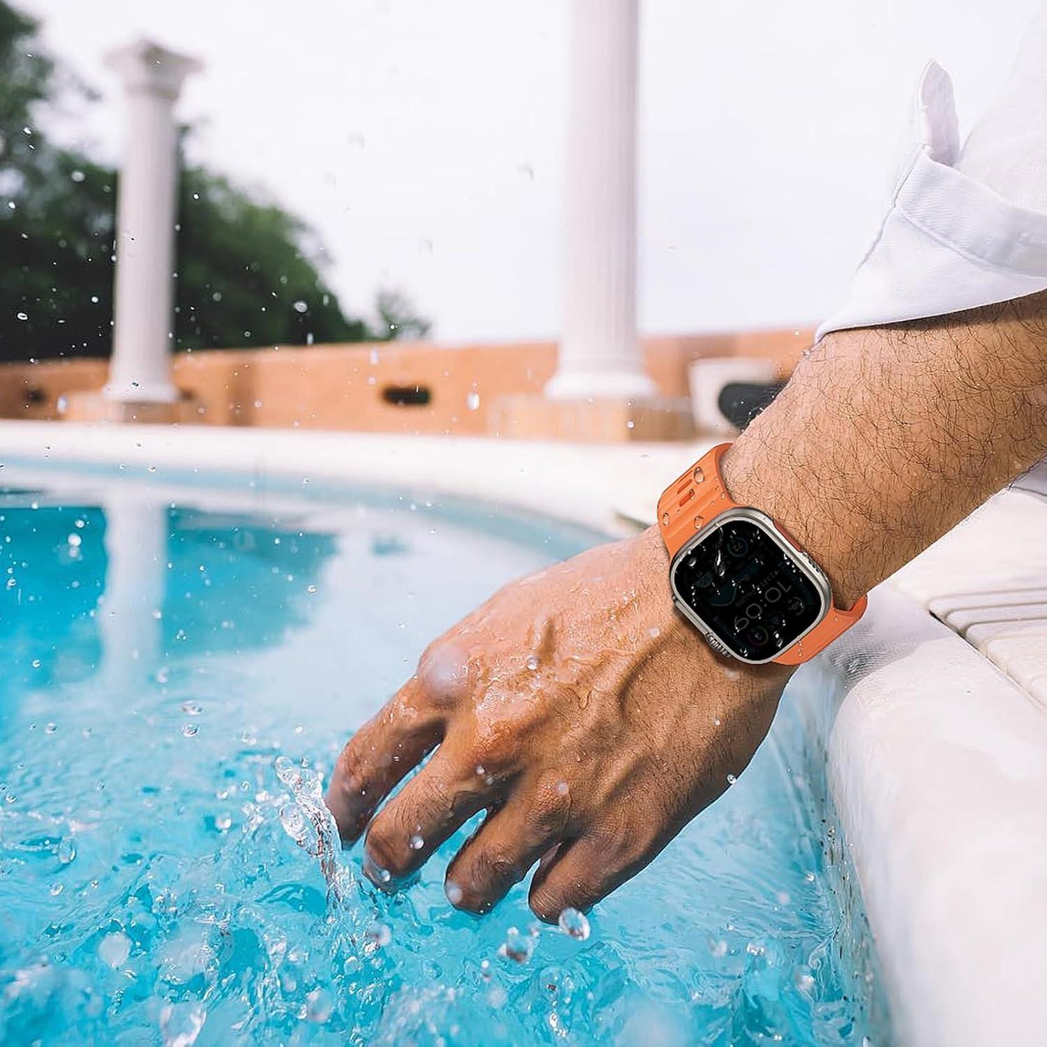 Paquete de 6 bandas de silicona Wolait para Apple Watch 49mm-42mm