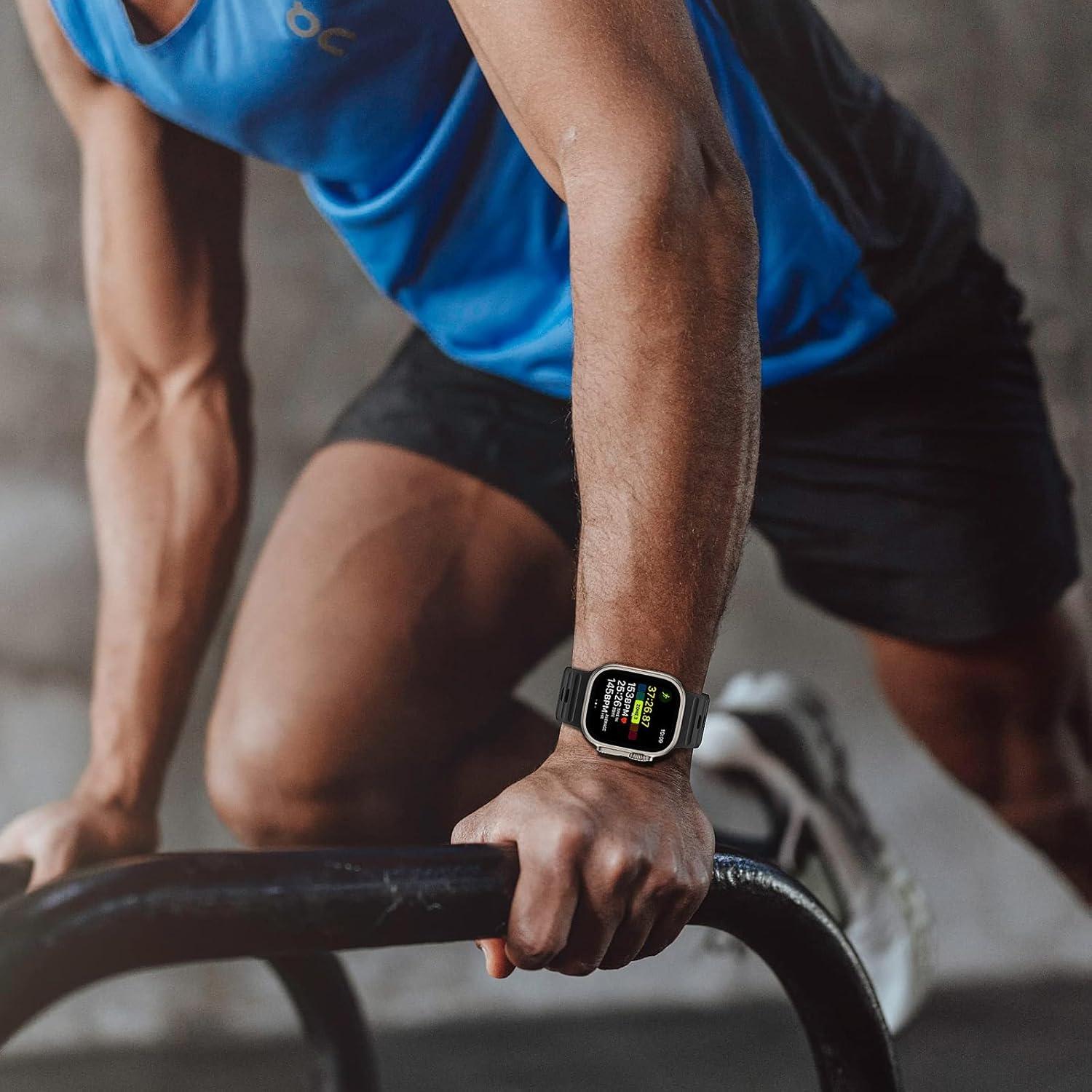 Paquete de 6 bandas de silicona Wolait para Apple Watch 49mm-42mm