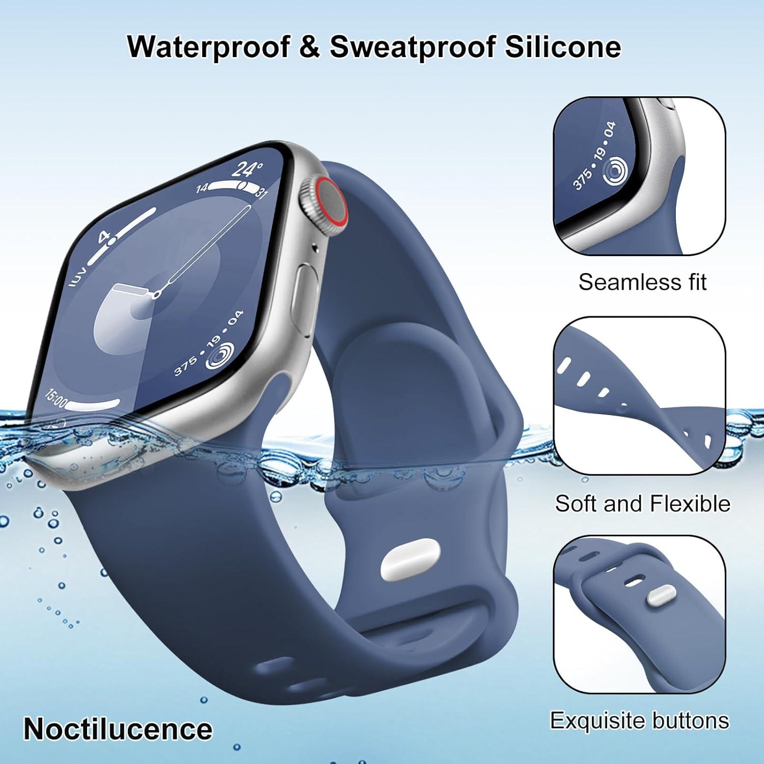 Correa de Reloj Deportivo Gleetik Silicona 38-49mm Unisex