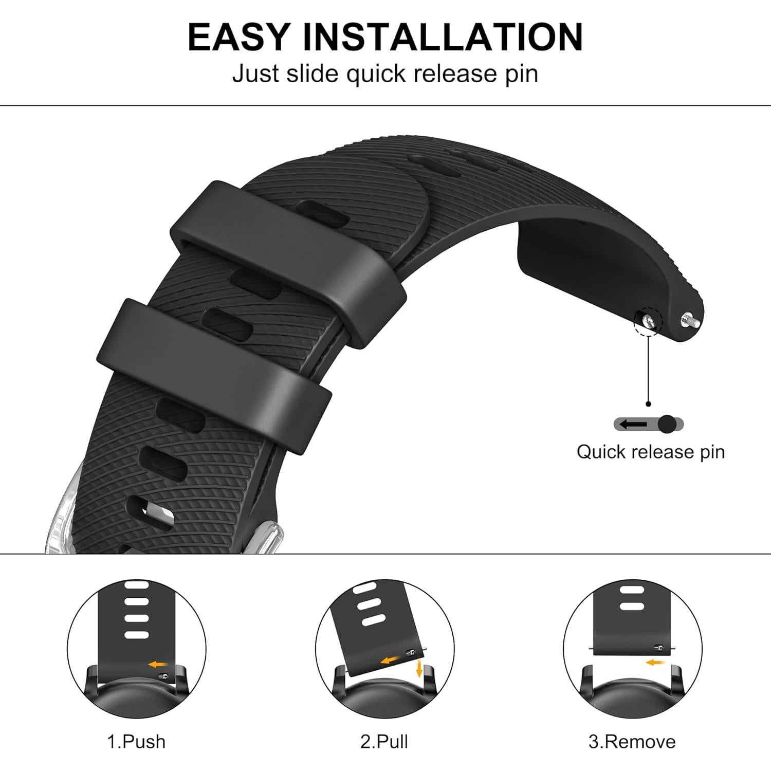 Correa de Reloj Silicona Suave Veryfit IDW13 IDW19 Ajustable