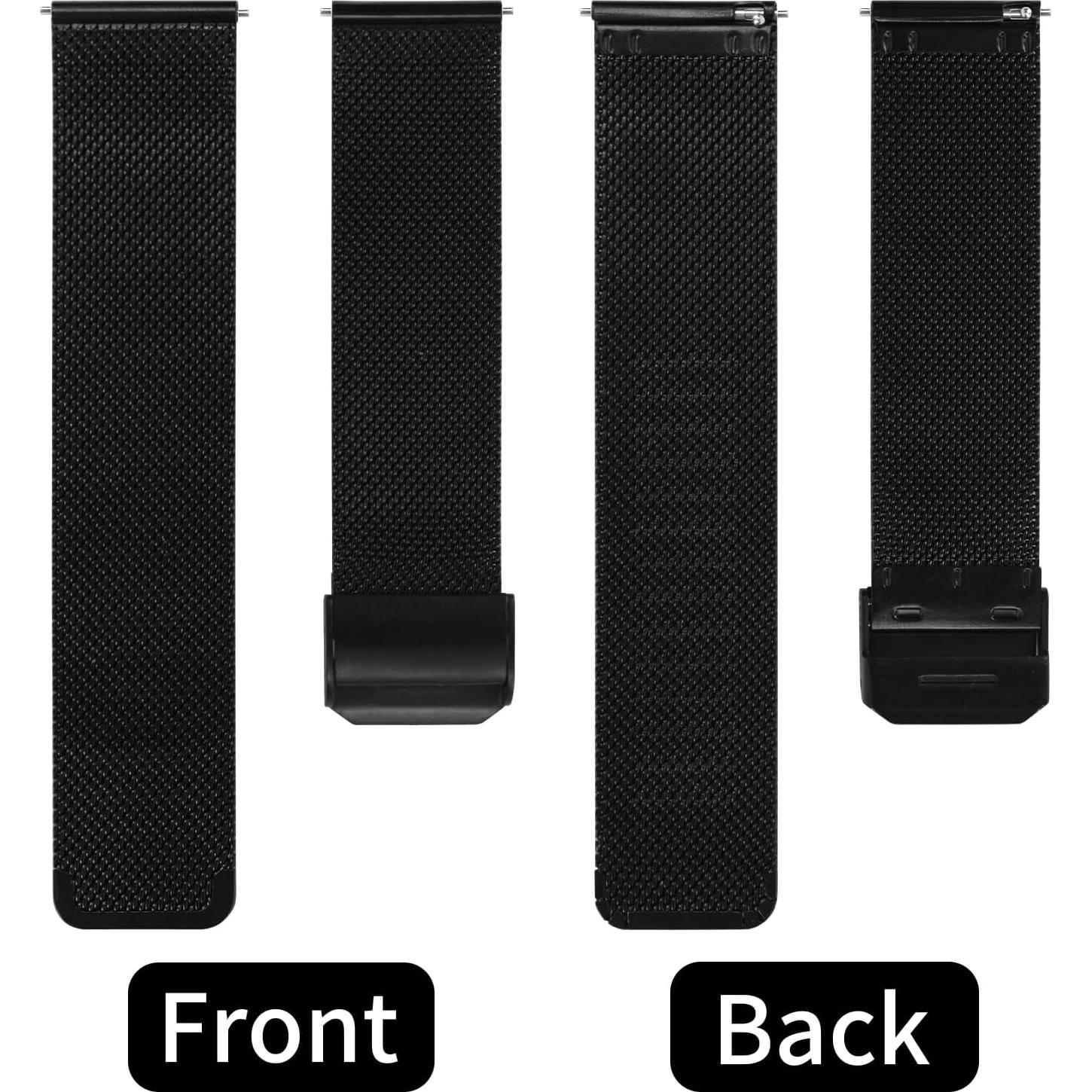 Correa de Reloj de Malla Metálica TStrap 20mm Negra