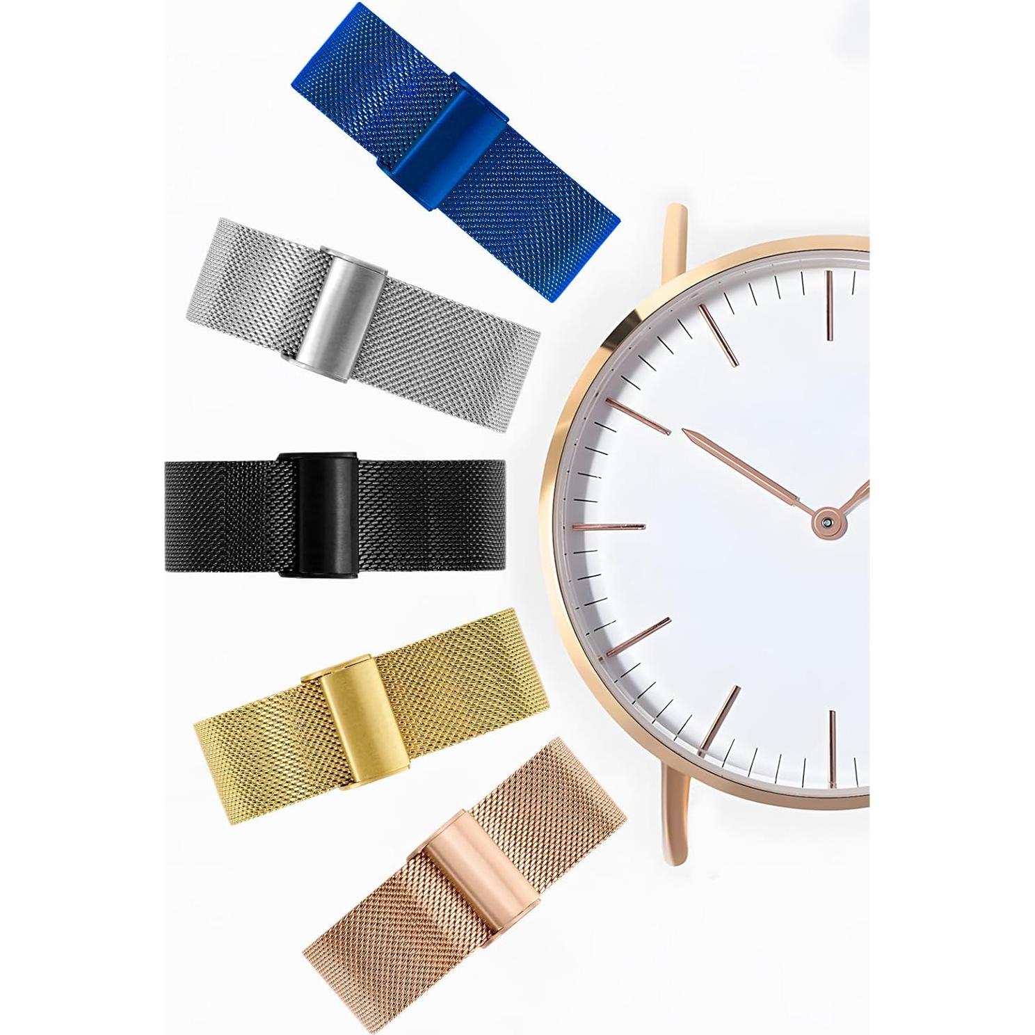 Correa de Reloj de Malla Metálica TStrap 20mm Negra