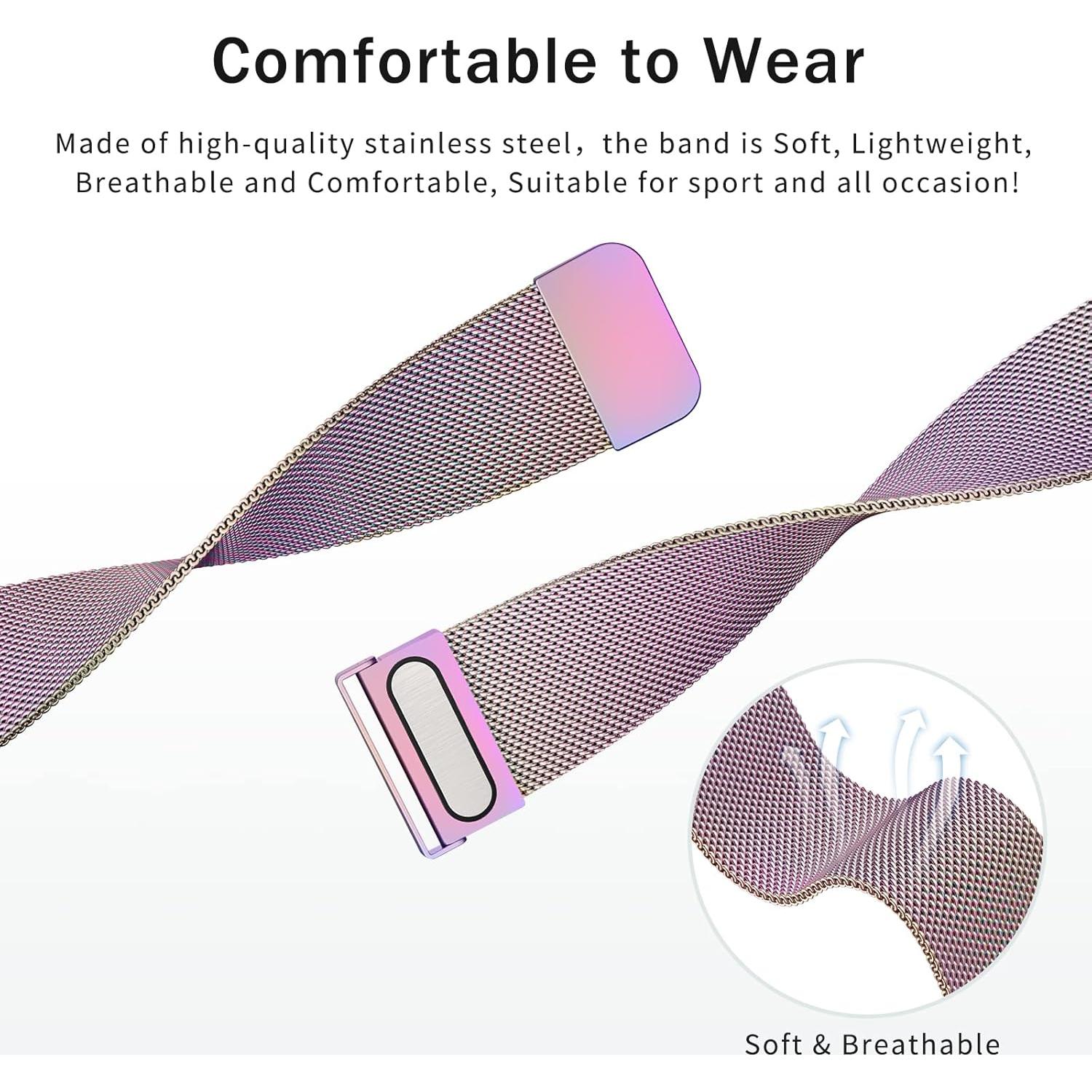 Correa de Metal Inoxidable 22mm Meliya para Reloj Inteligente