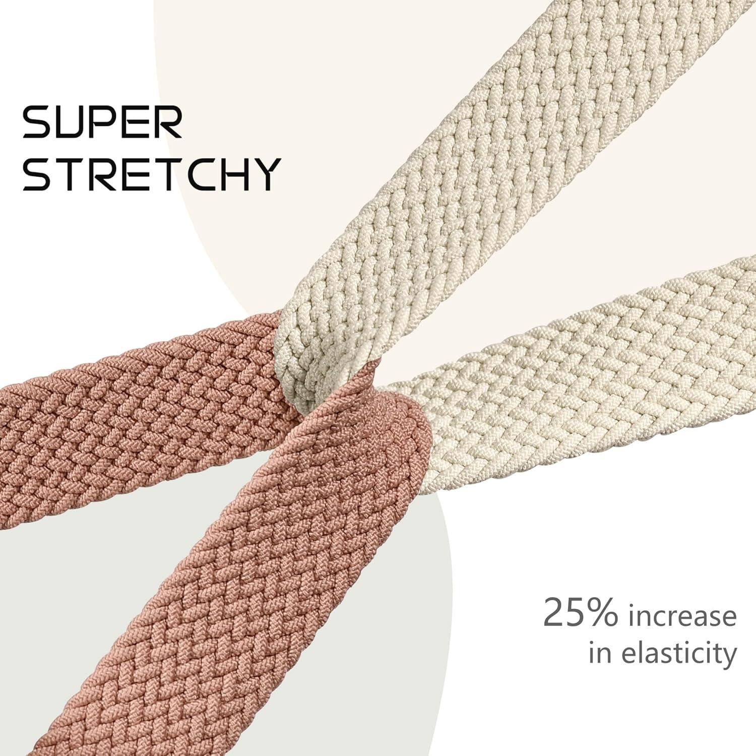 Paquete de 2 bandas elásticas nylon 22mm Sunnyson para reloj