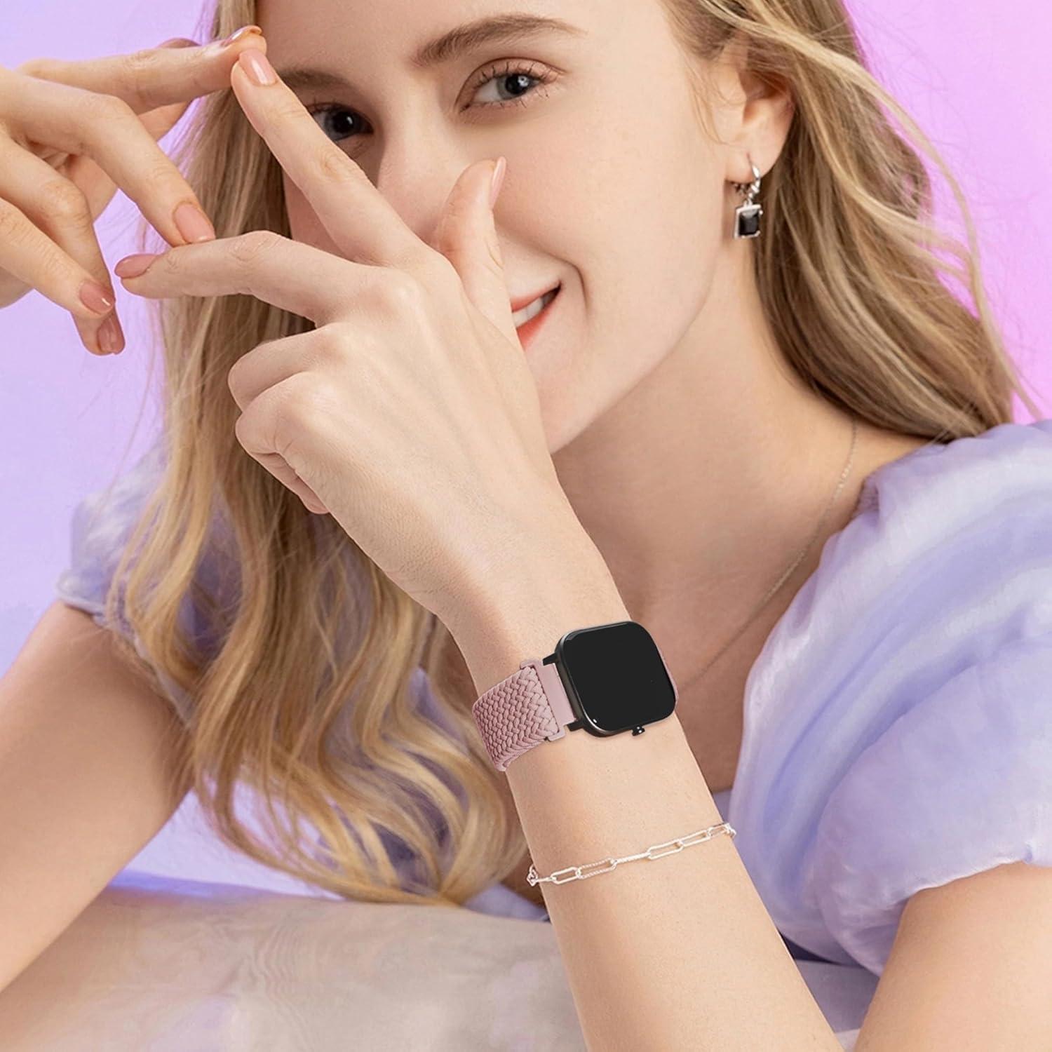 Paquete de 2 bandas elásticas nylon 22mm Sunnyson para reloj