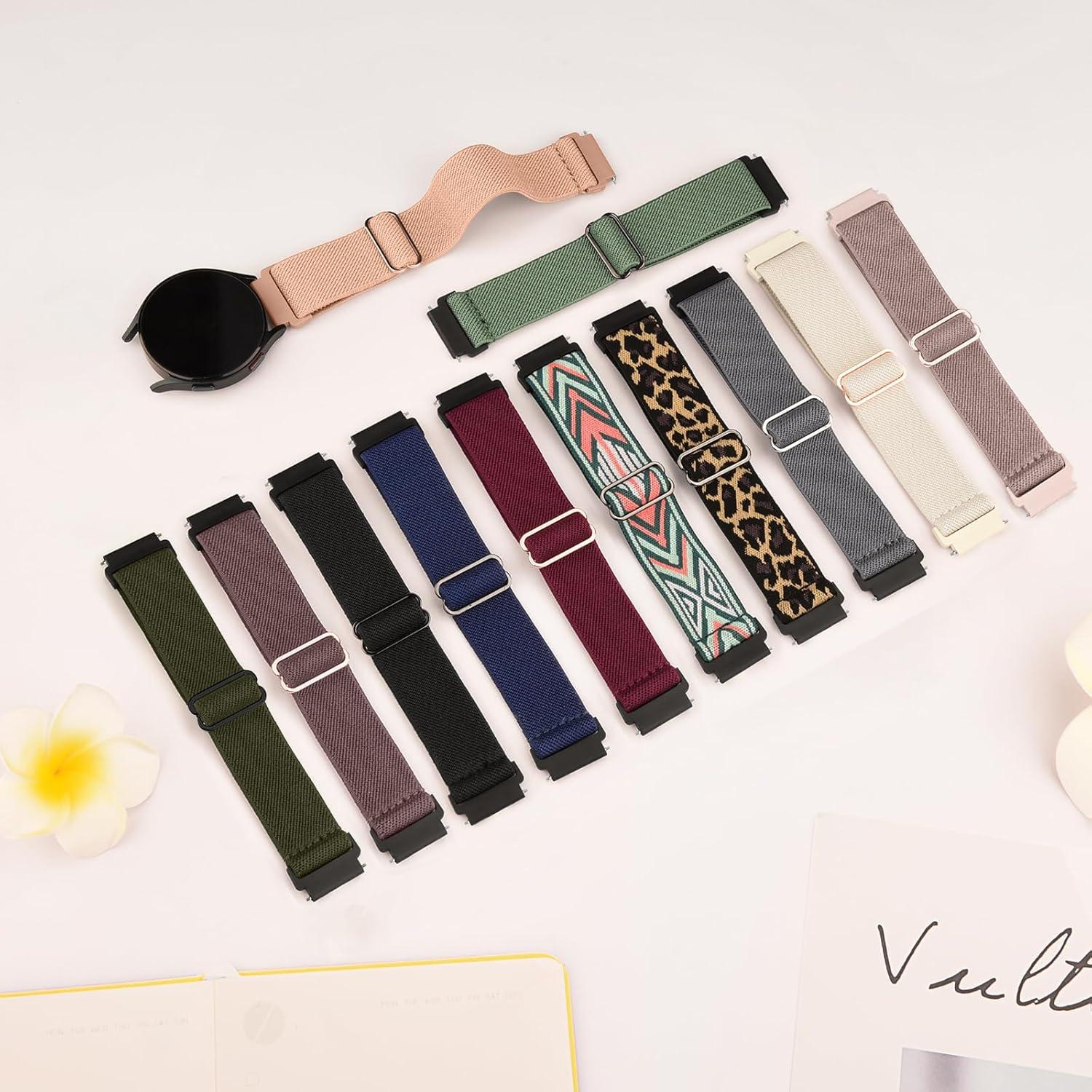 Correas de Reloj Inteligente Meliya ID208 Plus 22mm Nylon Elástico