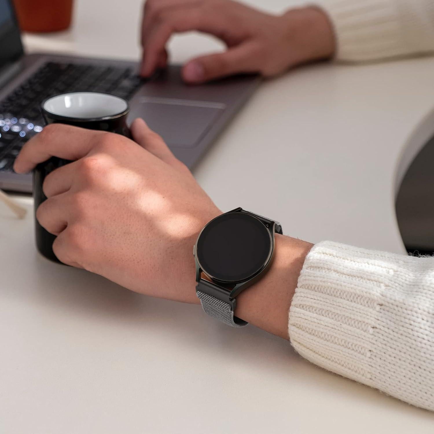 Correas de Reloj Inteligente Meliya ID208 Plus 22mm Nylon Elástico