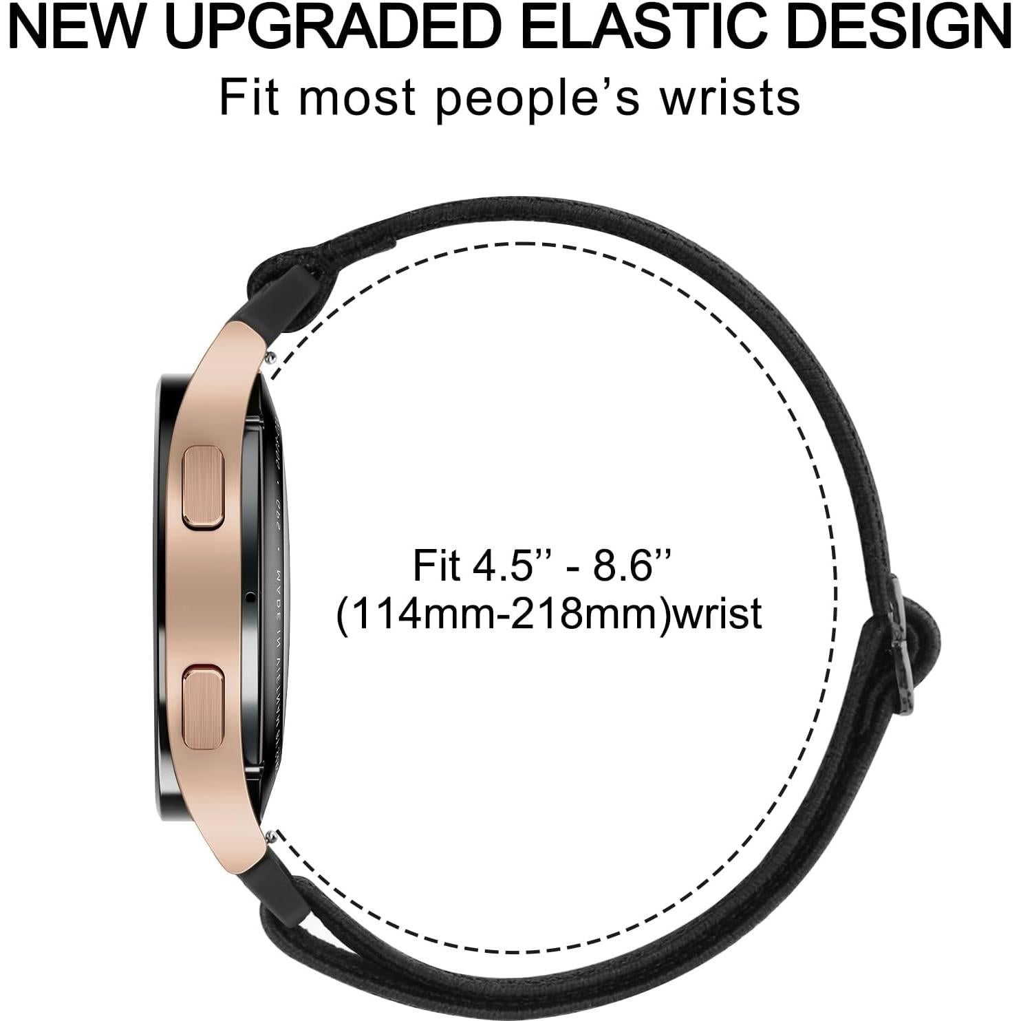 Correas de Reloj Inteligente Meliya ID208 Plus 22mm Nylon Elástico