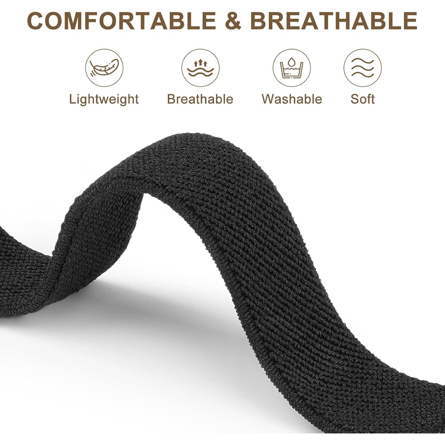 Paquete de 3 bandas de nylon elástico Huadea para reloj Kuizil T70