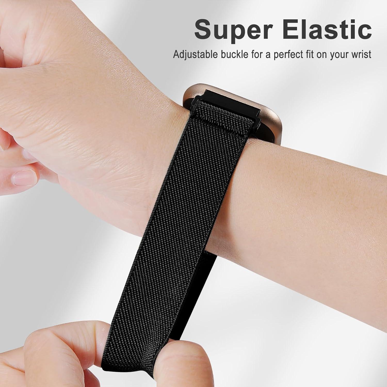 Paquete de 3 bandas de nylon elástico Huadea para reloj Kuizil T70