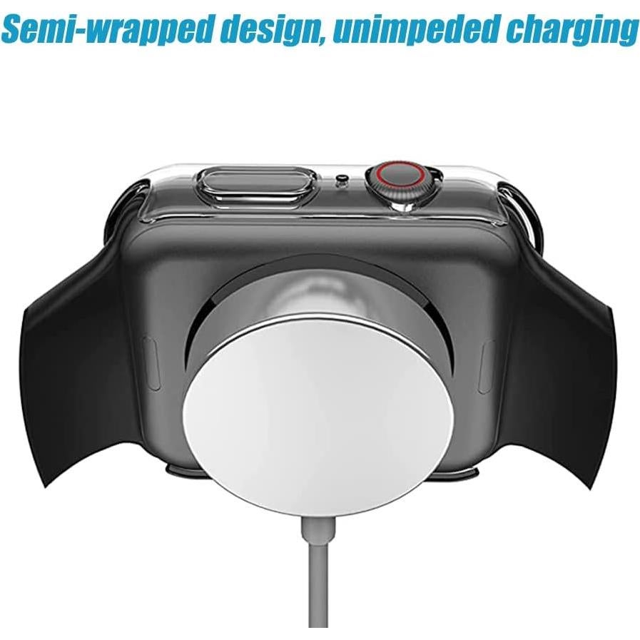 Ailun for Apple Watch SE 3/SE 2023/Series 6/5/4/SE Screen Protector [44mm], Ultra-Thin Hard PC Case Built in Tempered Glass for iWatch, Shockproof Cover with Button [2 Pack][Clear]