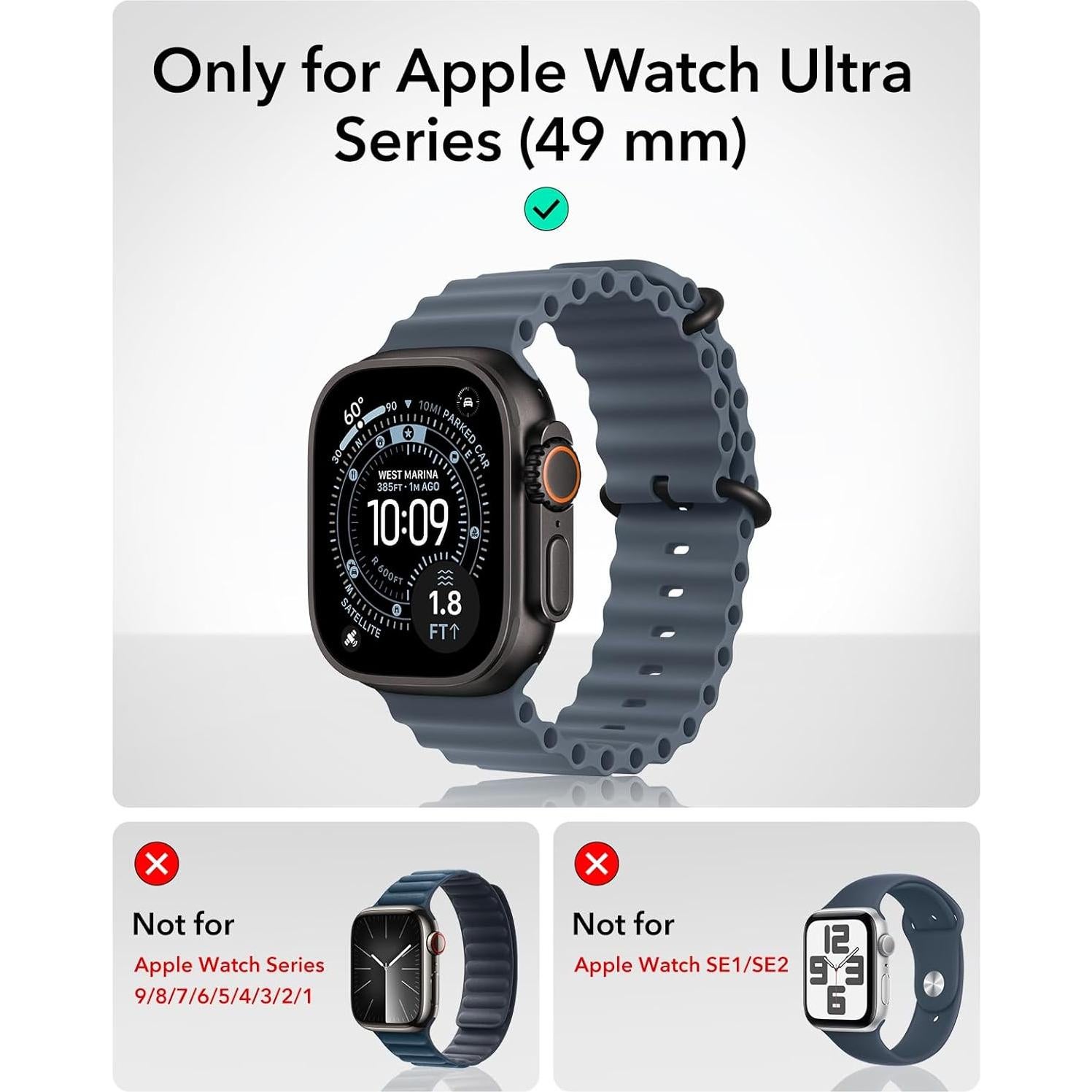 Funda y Protector de Pantalla ESR para Apple Watch Ultra 49mm