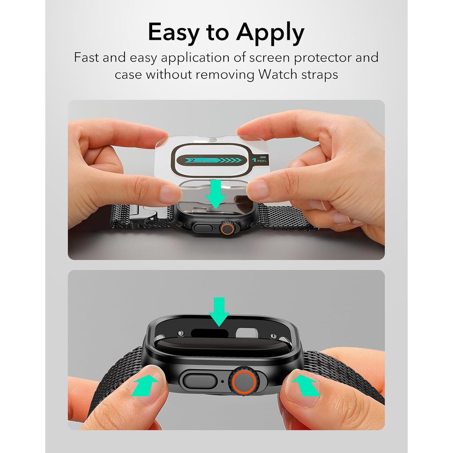 Funda y Protector de Pantalla ESR para Apple Watch Ultra 49mm