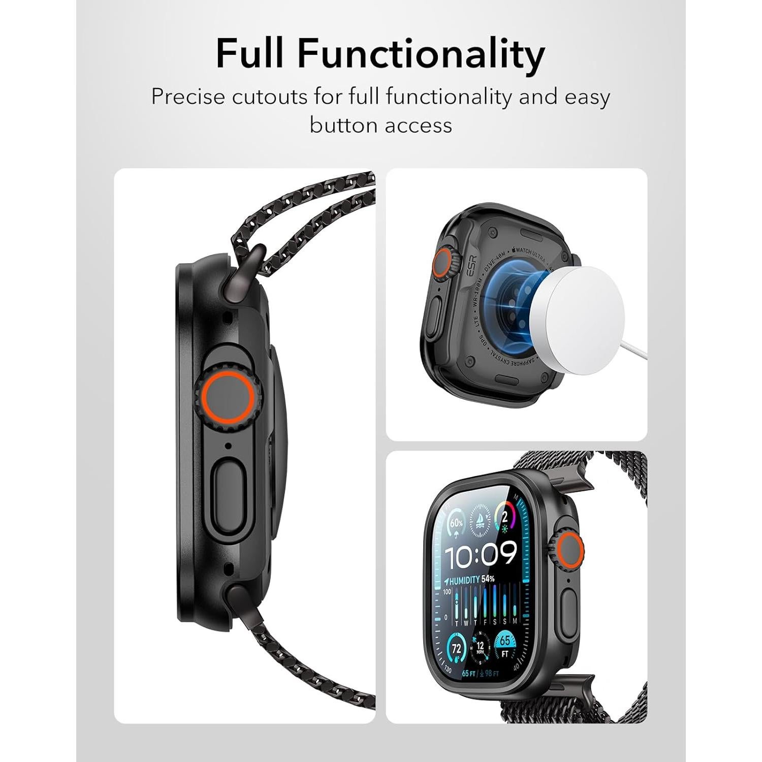 Funda y Protector de Pantalla ESR para Apple Watch Ultra 49mm