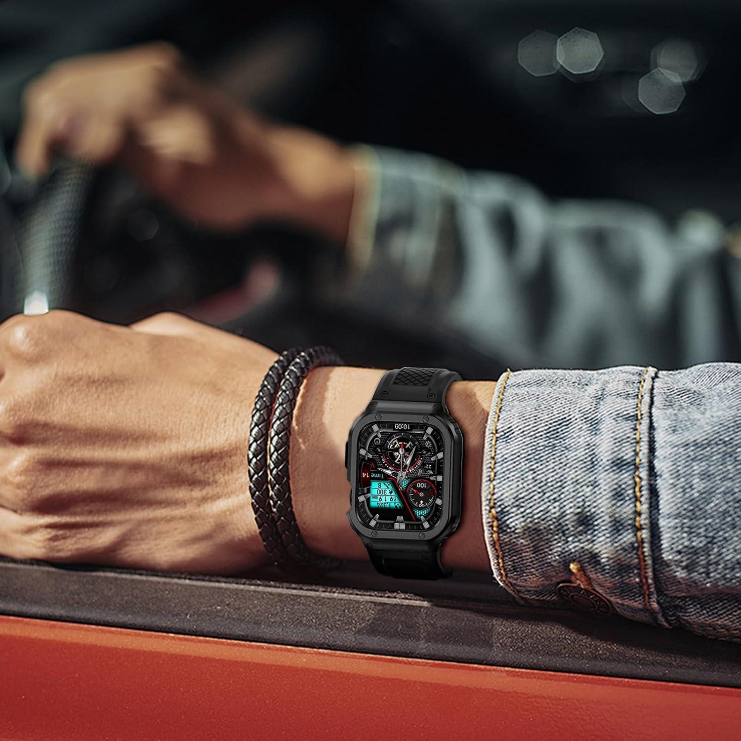 Banda de Silicona con Caja de Acero Inoxidable Deczone 45mm